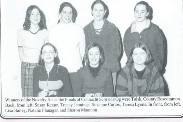 1998 Jnr. Novelty Act, All-Ireland Finalists.